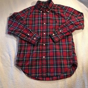 Ralph Lauren plaid oxford, size 7
